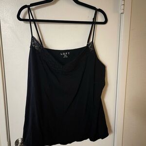 LOFT Black Camisole Sleeveless Top